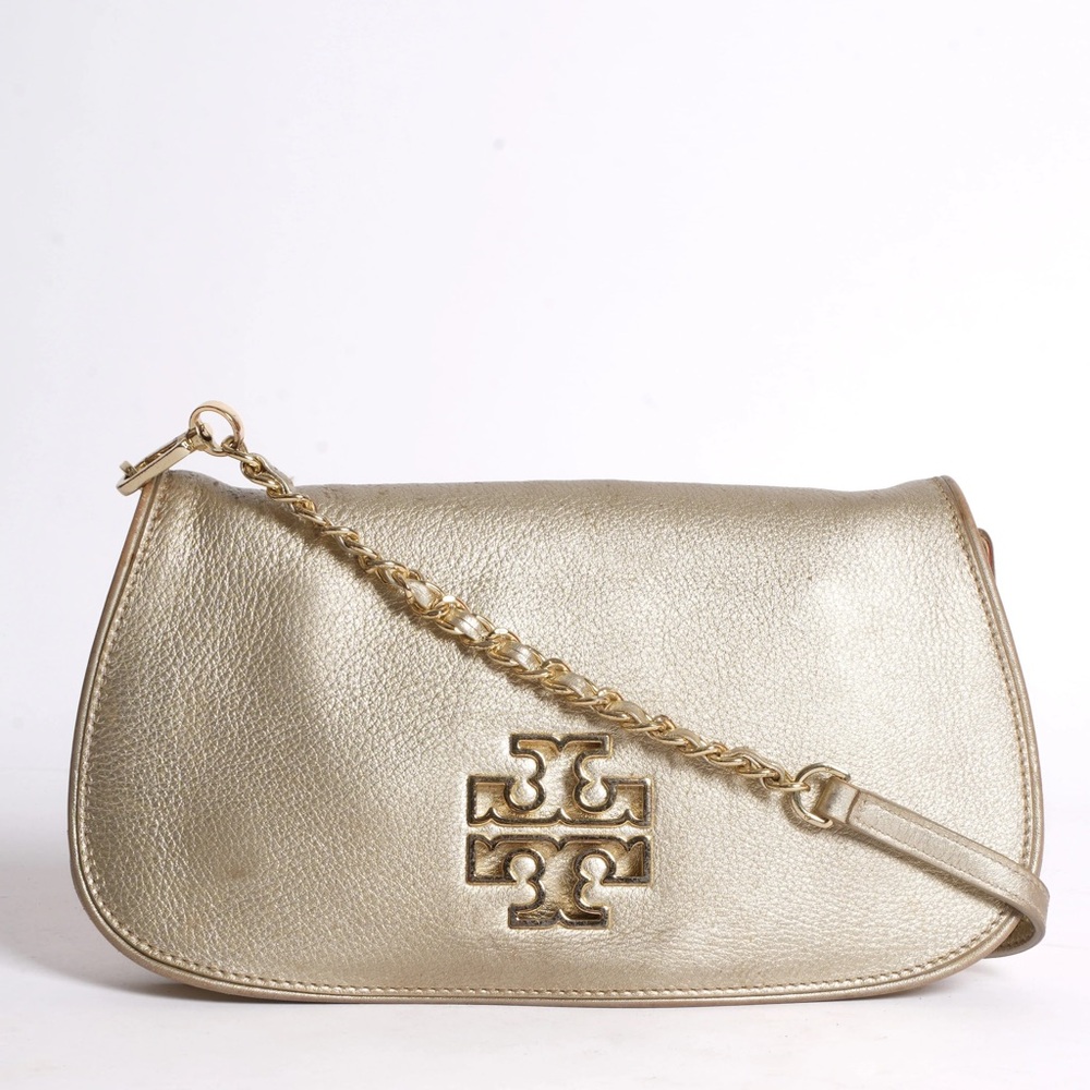 Tory Burch Metallic Gold Crossbody Bag